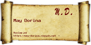 May Dorina névjegykártya